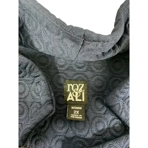 Roz & Ali Women's Navy Blue Coat