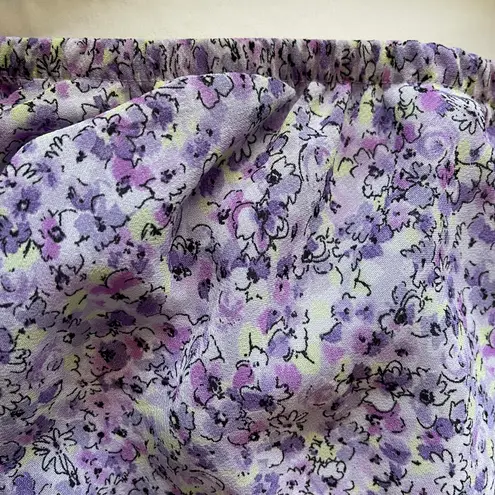Notations Thrifted Purple Floral Midi Skirt