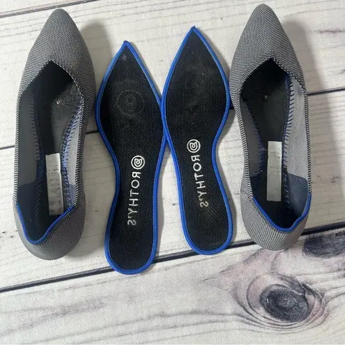 Rothy's The Point Flats Birdseye Knit Comfort Casual Fashion Shoes Women's Sz 9