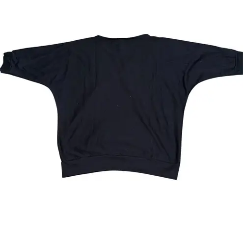 Vintage Women's Black Asymmetrical Fringe Western Shirt M Casual Shirt Size M