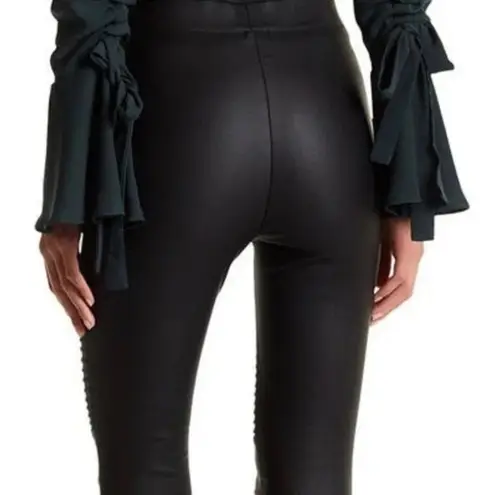 OOBER SWANK High Waisted Moto Leggings Size XS Black