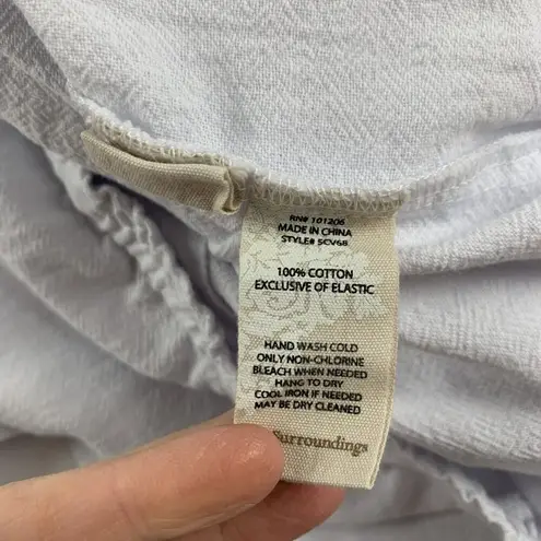 Soft Surroundings White Cotton Gauze Pull On Wide Leg Lounge Pant 3X New