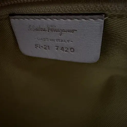 Salvatore Ferragamo Camel Color Leather Hand Shoulder Bag EUC 16 x 11 x 6 in