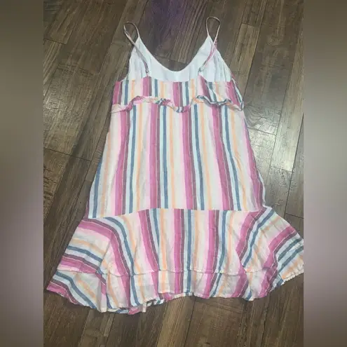 Rails  Martina Mini Dress in Avila Stripe revolve linen ruffle boho formal spring