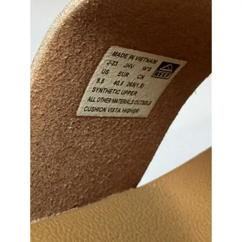 REEF Womens Cushion Vista Higher, Natural Patent SIZE 9.5