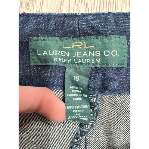 Lauren Jeans Co Ralph Lauren Jeans Plus 16 Denim Capri Crop Pants Nautical Blue
