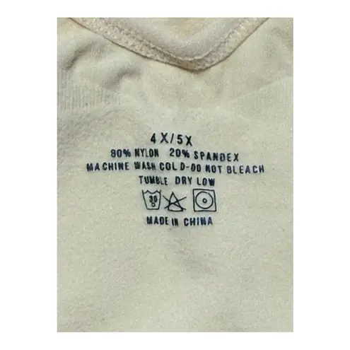 ShaperX Seamless Full Body Tummy Control Bodysuit Shapewear Size 4x/5x NWT