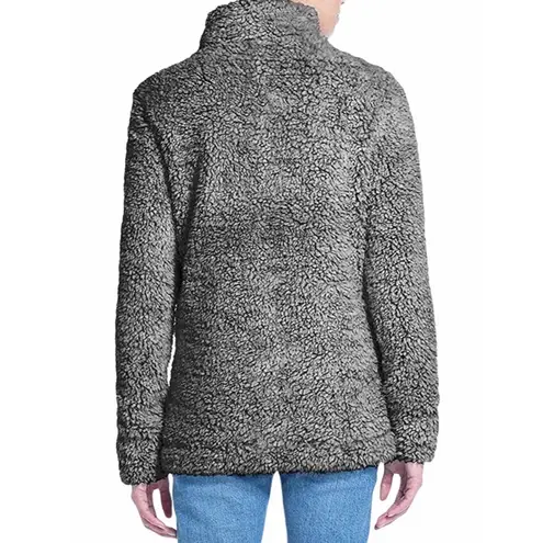 Weatherproof new π Vegan Sherpa 1/4 Zip Pullover Sweater Sweatshirt π Black M