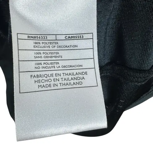 Nike  Vtg 90s Black White Blue Full Zip Mock Neck Mesh Athletic Jacket Women's XL