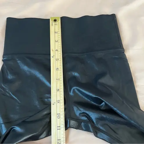 Carbon38 Legging in Takara Shine High Rise Wide Waistband Skinny Glossy Size XS Black