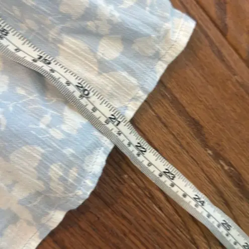 Free Assembly NWT blue floral cottage core smocked waist blouse small