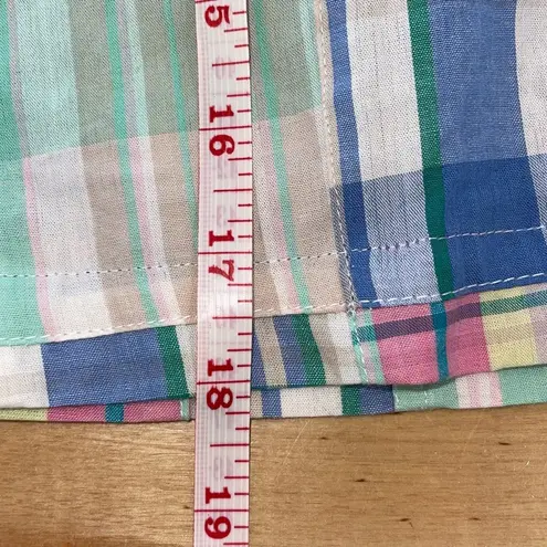 Cape Madras Cotton Plaid Patchwork Skort Preppy Golf NWT Size 2 Blue