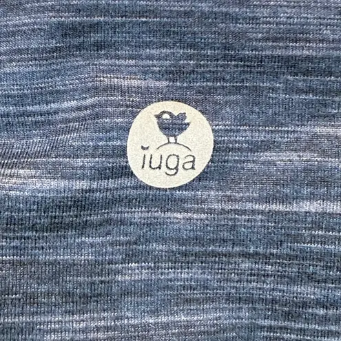 Iuga Athletic Bike Shorts with Pockets High Waist Heathered XXL Blue