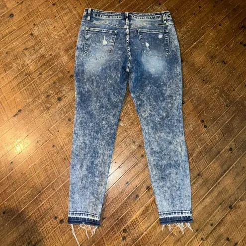 Kancan distressed acid wash stretchy 32 normcore jeans Blue Size 32W