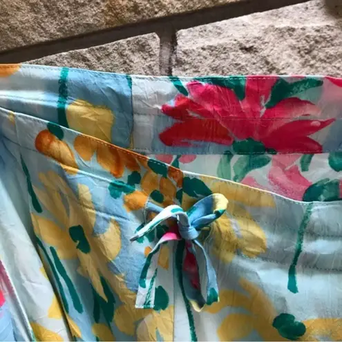 Jams World Vintage DADA DAISY DANCE Floral Multi Cropped Pull On Pants M