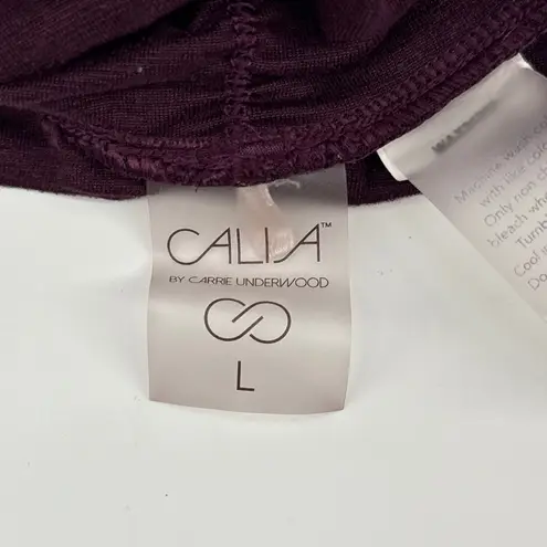 CALIA By Carrie Underwood Warm Collection Funnel Neck Thumbhole Pullover Large Purple