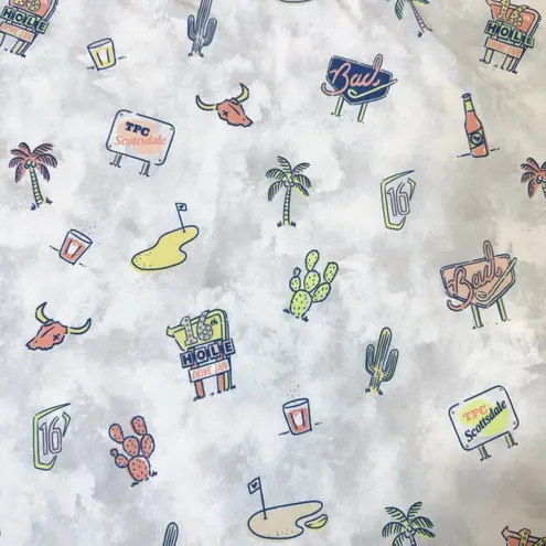 Bad Birdie WM PHOENIX OPEN Golf Polo Shirt Womens Small PGA Phoenix Open White - Image 9