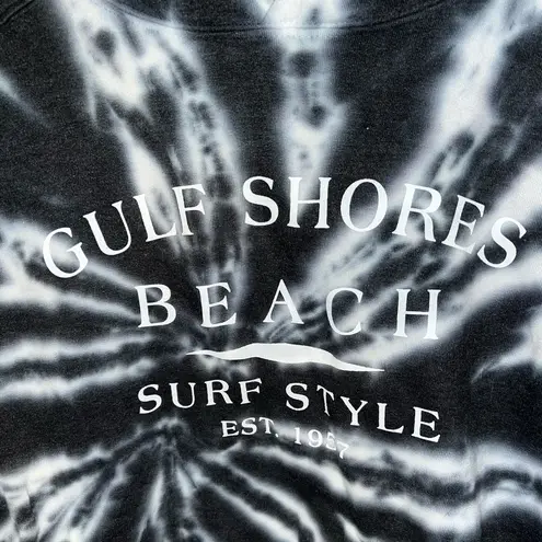Gulf Shores Beach tie dye hoodie Black