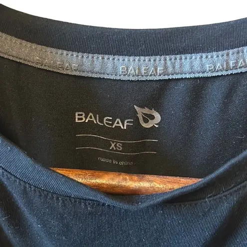 Baleaf Black Cropped Workout Tank Top Sleeveless Athletic Shirt