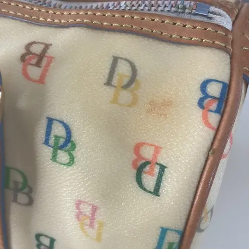 Dooney & Bourke Dooney & Burke White Monogram Barrel Purse