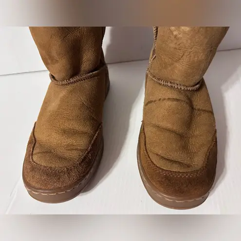 L.L. Bean brown suede lined boots women size 8 M