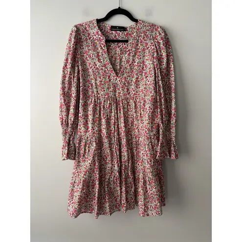 Pomander Place Tuckernuck Kenzo Dress Ditzy Floral Tiered Milkmaid Size Medium