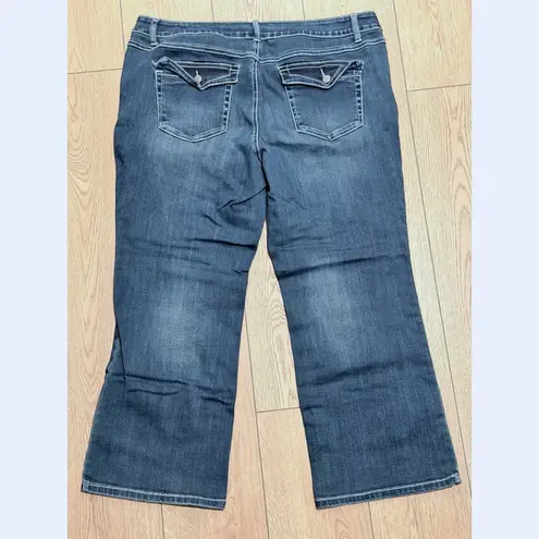 INC International Concepts Jeans Plus 20W 20 Petite Denim Slim Tech Fit Boot Leg Blue Size undefined