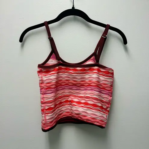NWT Free People FP Movement Women's Sunset Cami, Flame Combo Pink | Medium