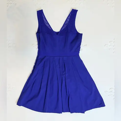 American Eagle Vintage  Outfitters Georgette Crepe Mini Dress - Royal Blue - 0