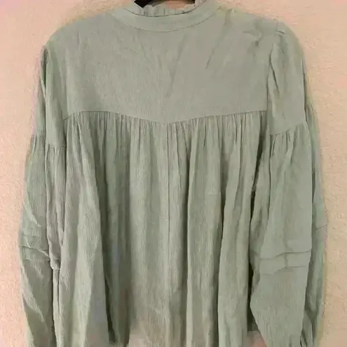 Vine & Love peasant style top with tassel ties size m, boho, festival, concert