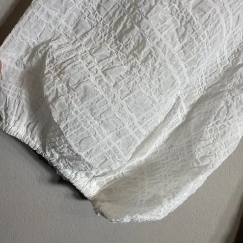 Petal and Pup Quinnie Balloon Sleeve Mini Dress Women's Large White Party Bridal