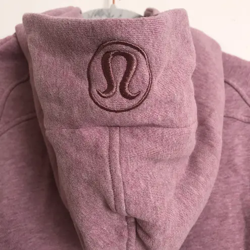 Lululemon Scuba Oversized Half-Zip Hoodie Heathered Pink Taupe XS/S