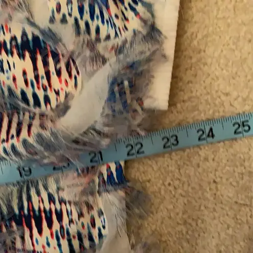 Andrew Marc NWT Marc New York blue feather blouse