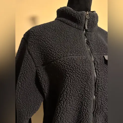 Columbia Preloved  Black Mountain Side Heavyweight Fleece Zip Size Medium