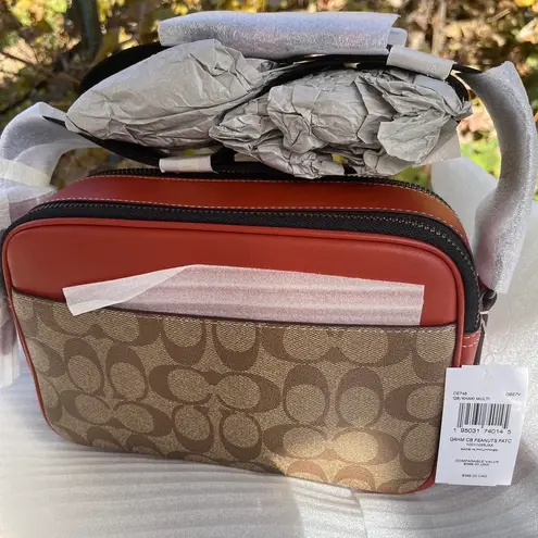 Coach  GunmetalKhaki Multi Peanuts Graham Crossbody With Patches