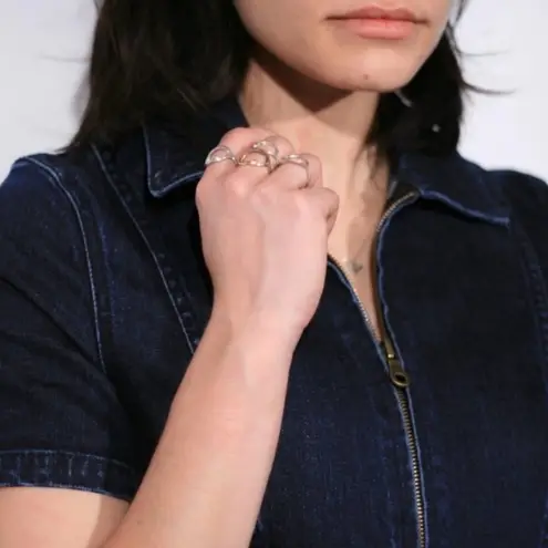 Rachel Antonoff Sal Denim Jumpsuit Size 0 Dark Blue Flare Short Sleeve Boho Chic