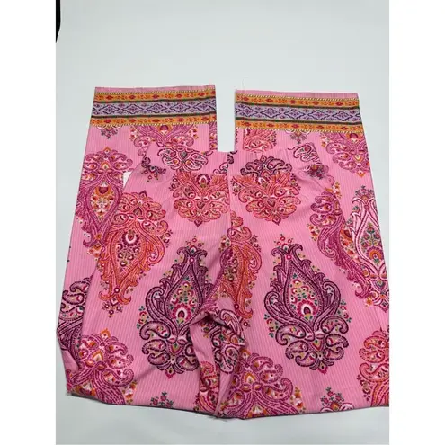 Sunny Leigh Marla Pink paisley palazzo pant NWT Size small