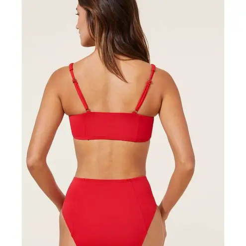 ANDIE Swim The Havana Bikini Top in Cherry Red XS NWT