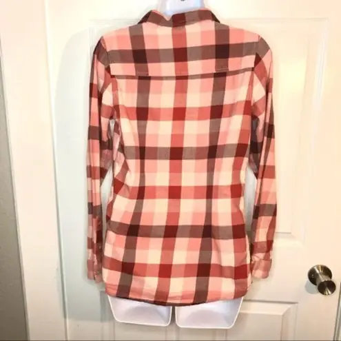 The North Face  Plaid Button Down Soft Pink Coral S