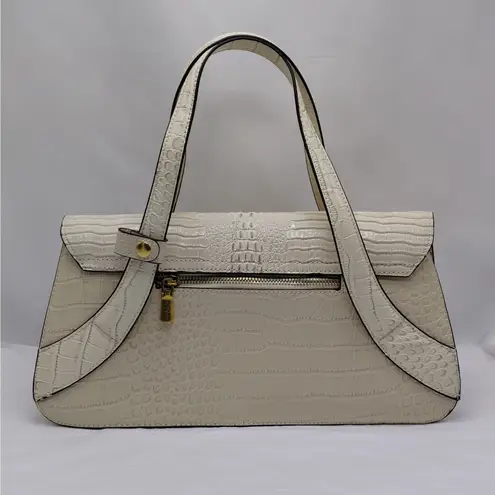 BL. Tiannu Croc Embossed Handbag Shoulder Bag Purse Ivory Cocktail Party Wedding