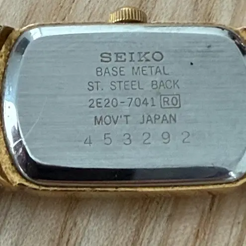 Seiko Vintage Ladies Watch Two-Tone Bracelet Silvery Pearl Dial New Battery