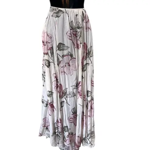 Newport News Floral Cottagecore Maxi Skirt