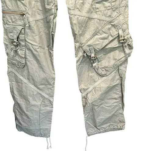 Boston Proper Y2K 90s Kim Possible Army Green Baggy Utility Cargo Pants Size 2