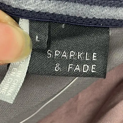 Sparkle & Fade Urban Outfitters Purple Colorblock Strapless Mini Dress