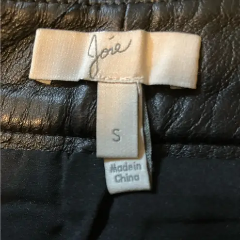 Joie  Maisel Lambskin Leather Mini Skirt - S