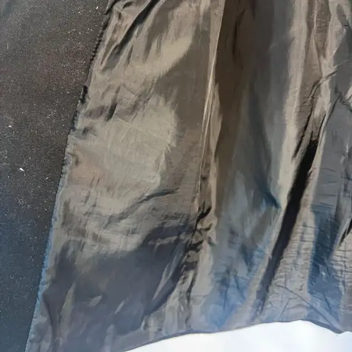 Buffalo David Bitton Black Trench Moto Jacket Wool Blend Faux Leather Trim XS