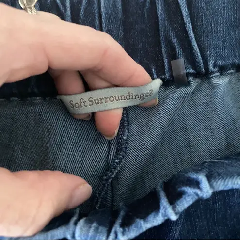 Soft Surroundings Pull-on Elastic Waist Dark Wash Skinny Jeans Jegging XS Petite