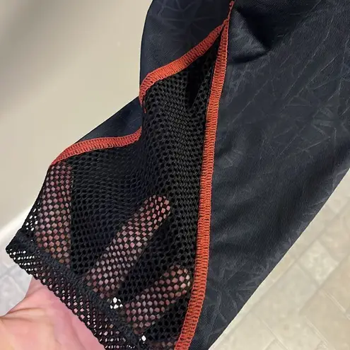 Marvel  Hero Elite Athletic Black w/ Abstract Design & Mesh Cropped Leggings-XL thumbnail 5