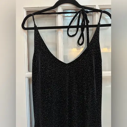 Ronni Nicole Vintage Y2K Velvet Sparkle Fairy Whimisigoth Glam Maxi Dress Size M