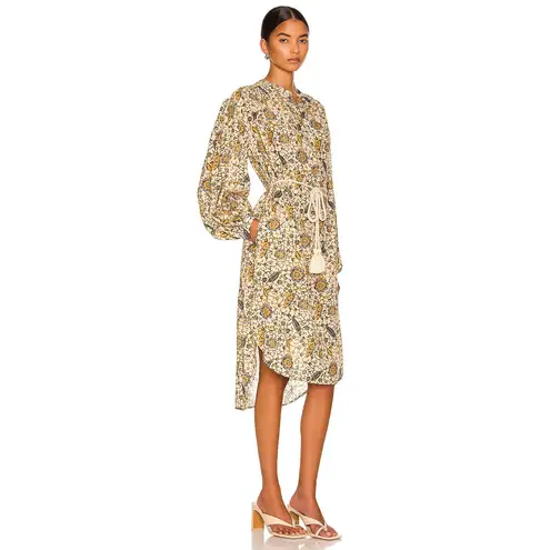 Ulla Johnson Agadir Floral Batiste Belted Coverup Midi Dress Size Small